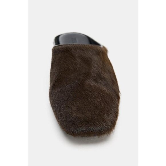 ZARA LIMITED EDITION LEATHER MULE SHOES - Picture 7 of 9
